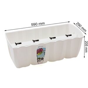 Large Flower Railing Planter Pot Garden Porch...